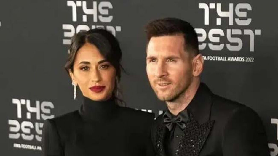 Lionel messi and his wife