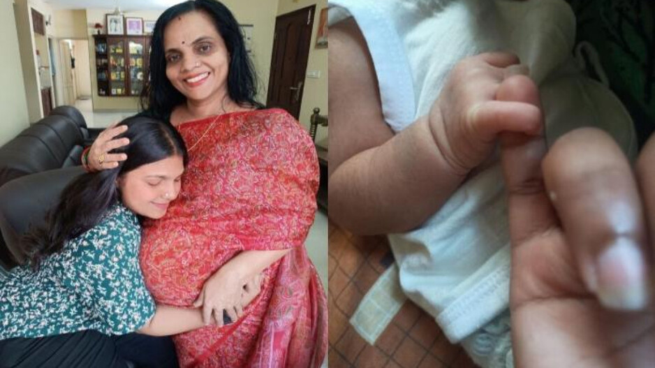 Arya Parvathi Mother Delivered a baby Girl