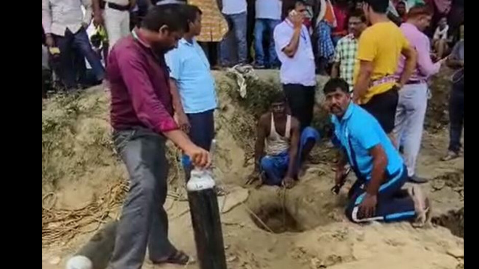 3-year-old falls into 40-foot borewell