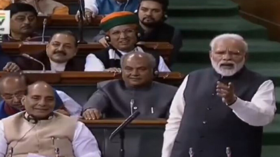 Narendra Modi In Lok Sabha