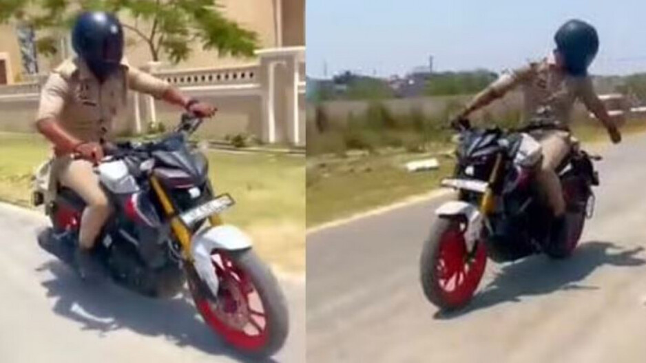 Constable bike Stunt 