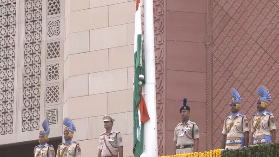 Flag Hosting At New Parliament Building