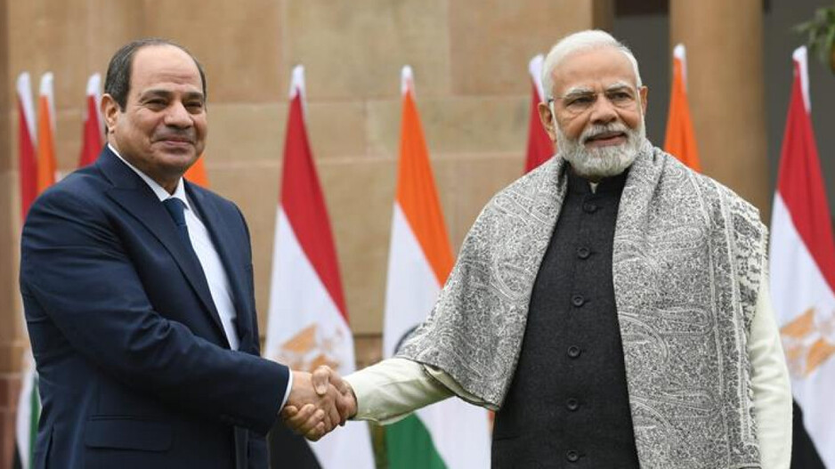 Egypt President and PM Modi