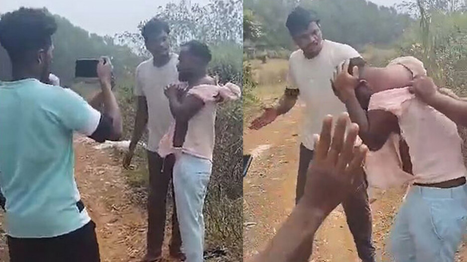 Brutally beating young men