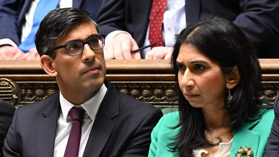 British pm rishi sunak and suella braverman