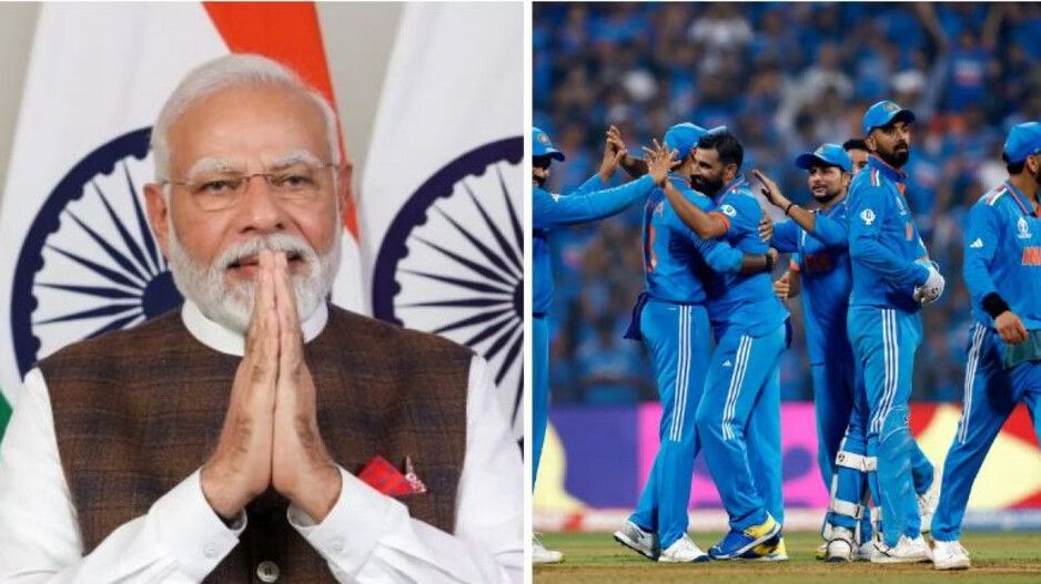 PM Modi & Indian player 