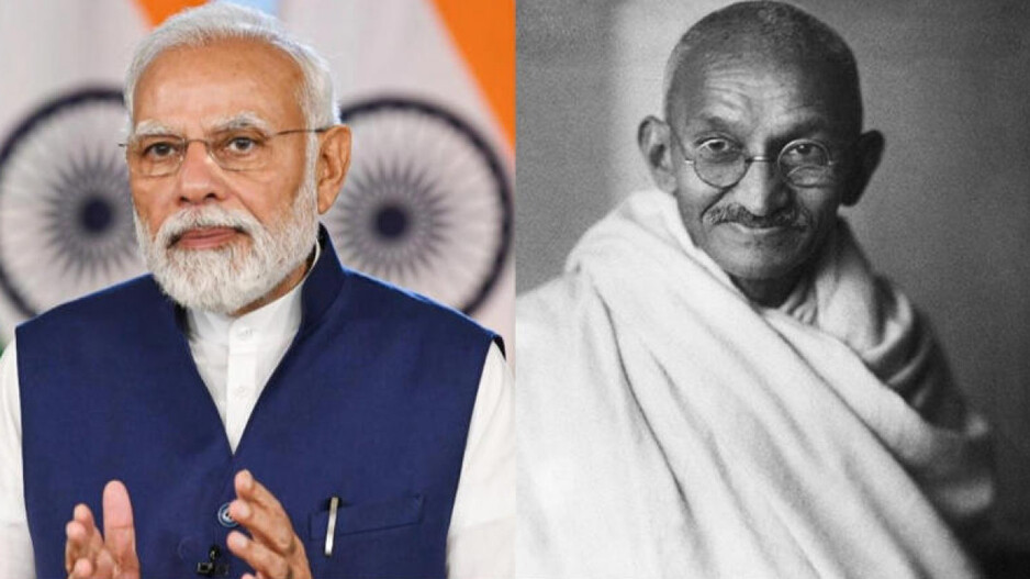 Compares PM Modi to Mahatma Gandhi