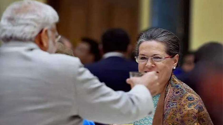 Narendra Modi and Sonia Gandhi