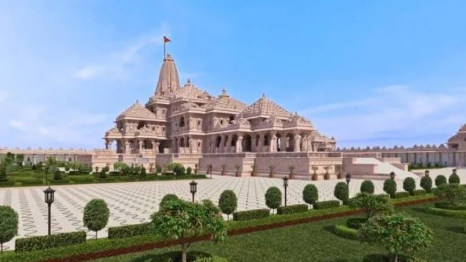 Shri Ram Mandir 3D Image 