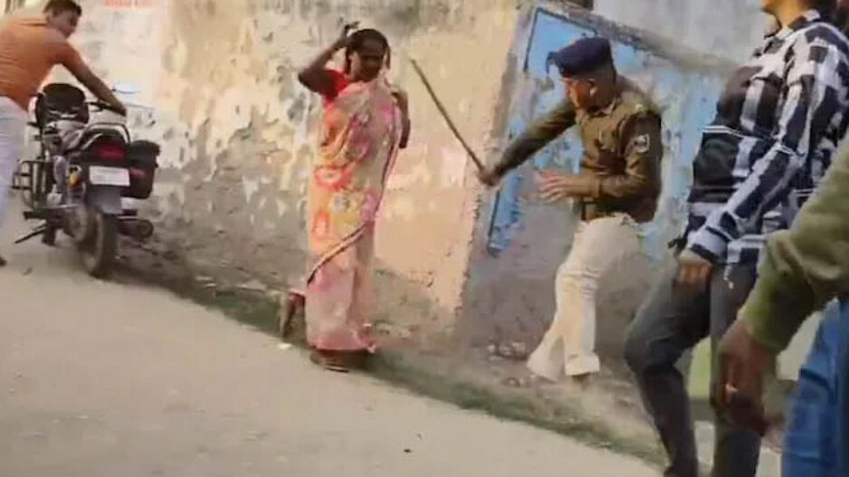 dalit woman beaten