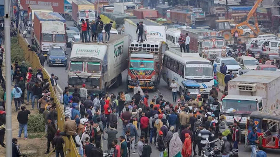 Truck Driver protest