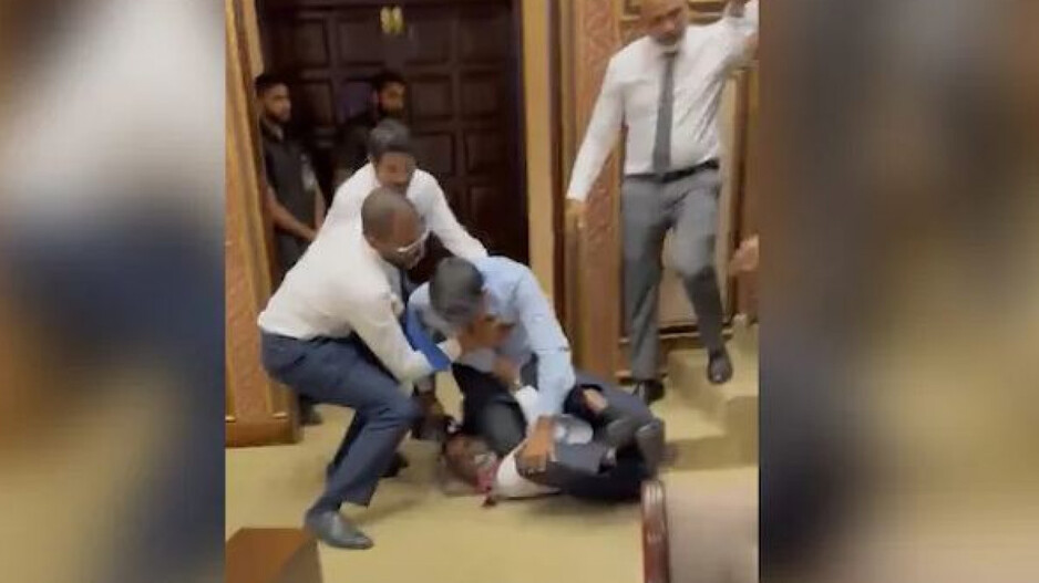 Fight In Madives Parliament