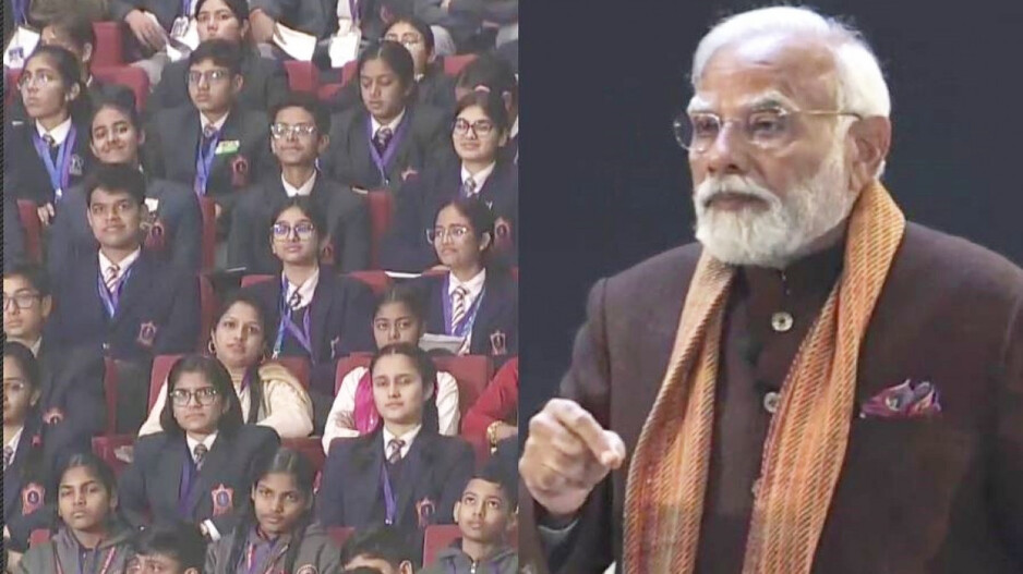 PM Modi & Students 