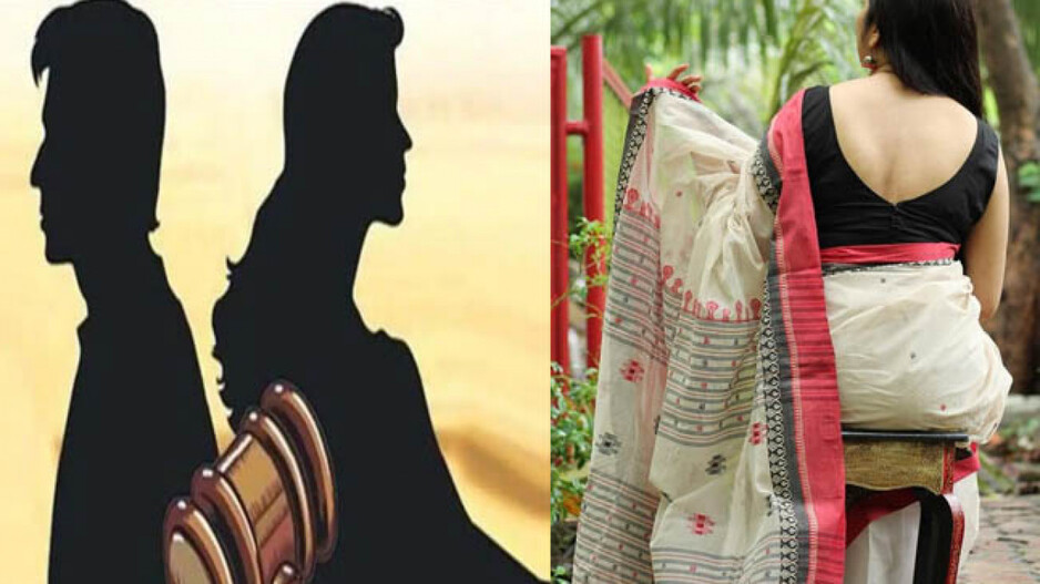 woman refuses to wear saree