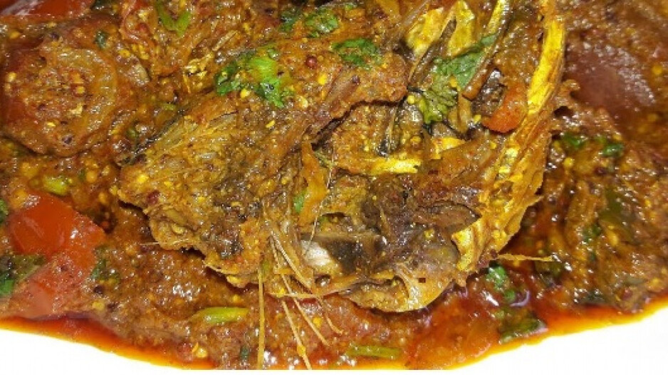 Dry fish curry