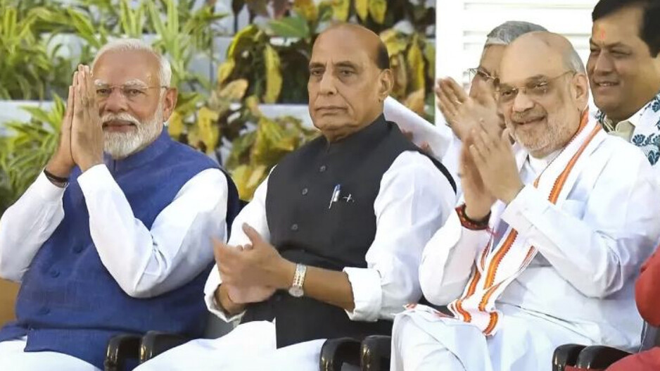 PM Modi, Rajnath Singh & Amit Shah