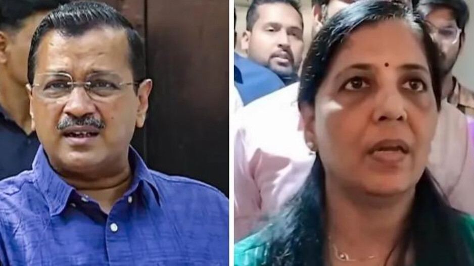 Kejriwal & wife sunita