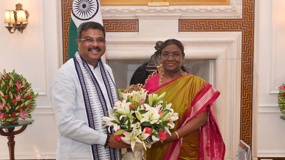 Droupadi Murmu and Dharmendra Pradhan