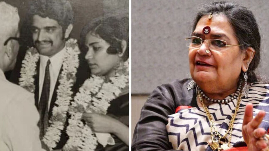 usha-uthup & husband