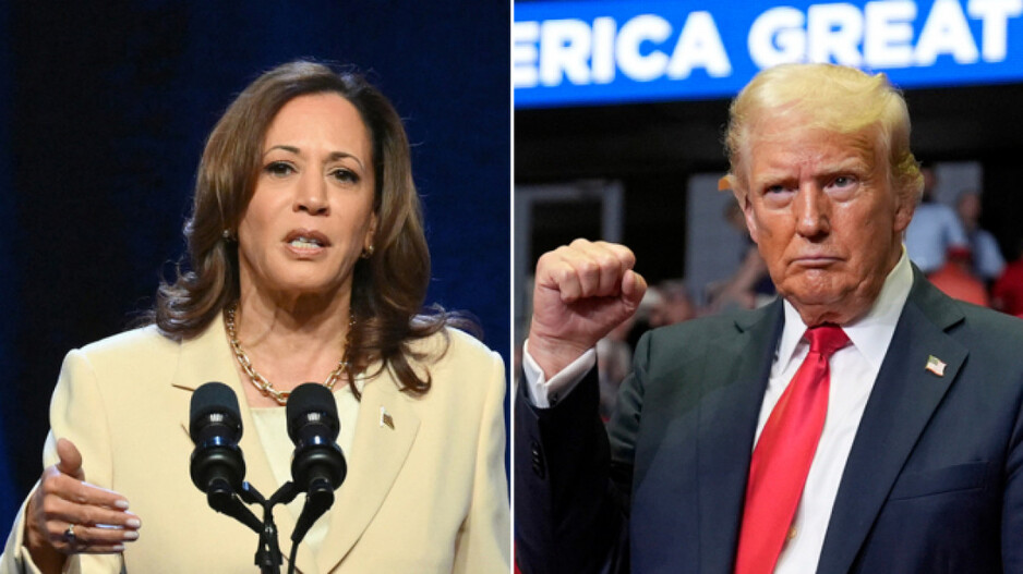 kamala harris and trump