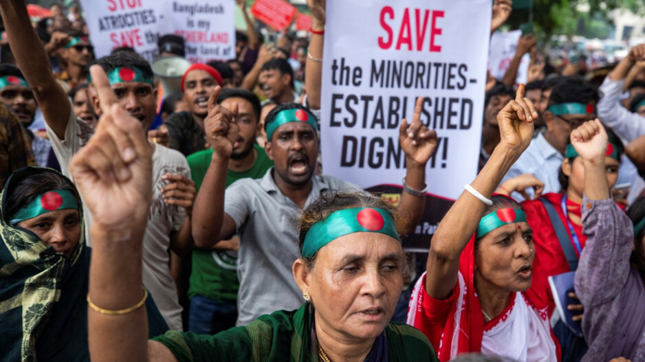 Bangladesh Hindu Comunity Protest