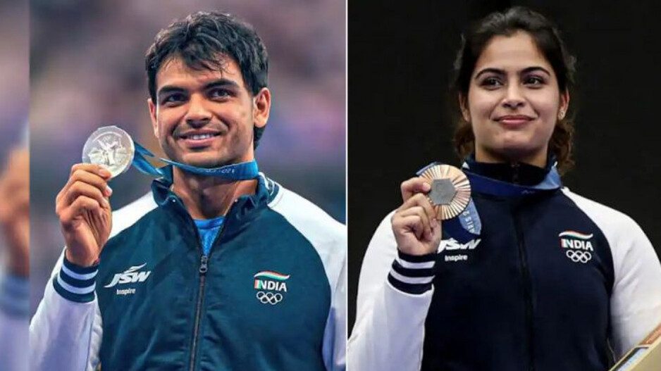  neeraj chopra & manu bhaker 