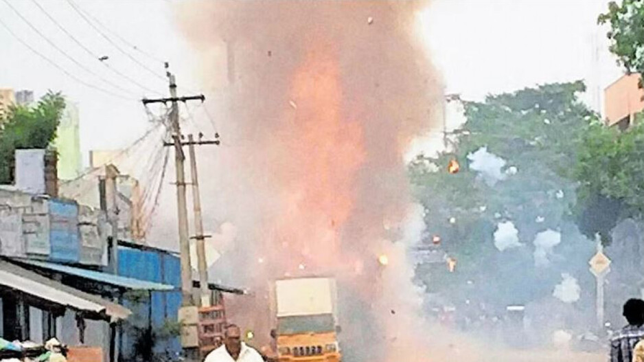 Blast in Firecracker Godown