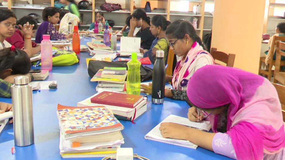 Students in the Library