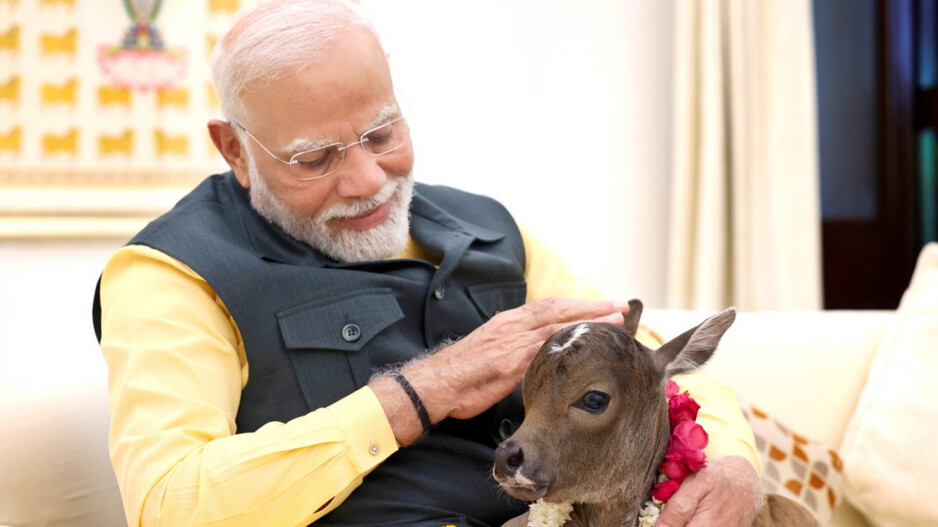 PM Modi with Deepjyoti 