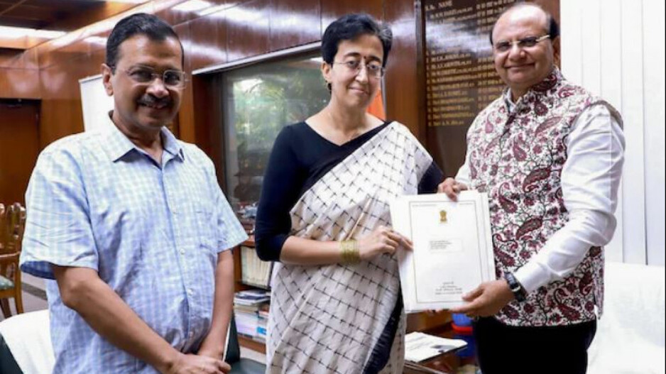 Delhi Governor, Atishi & Arvind Kejriwal 