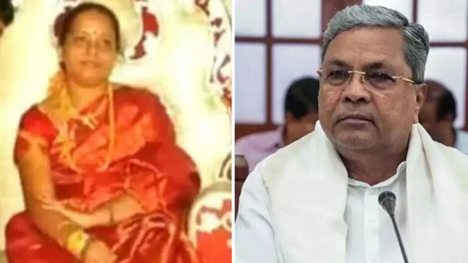 Siddaramaiah with his wife parvathi