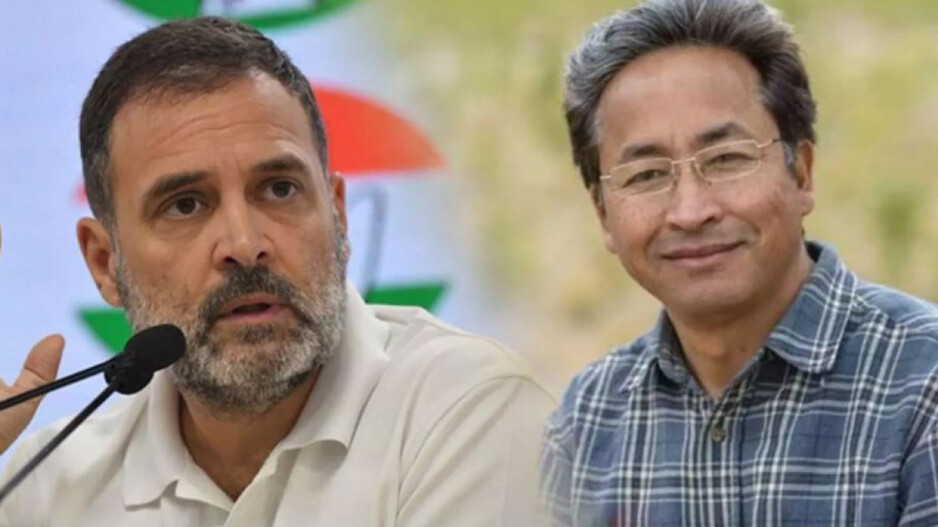 Rahul Gandhi and Sonam Wangchuk