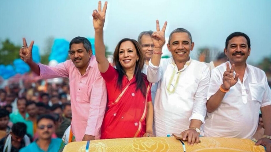 Barack Obama And Kamala Harris AI Image 