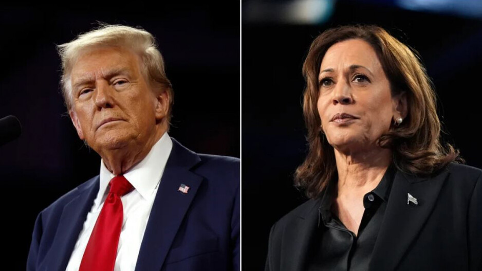 Trump and Harris