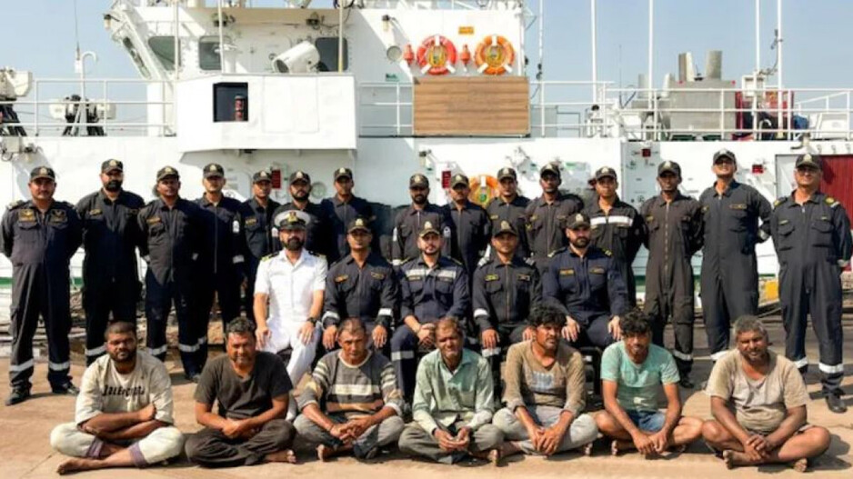 Indian Coast Guard rescue fishermen