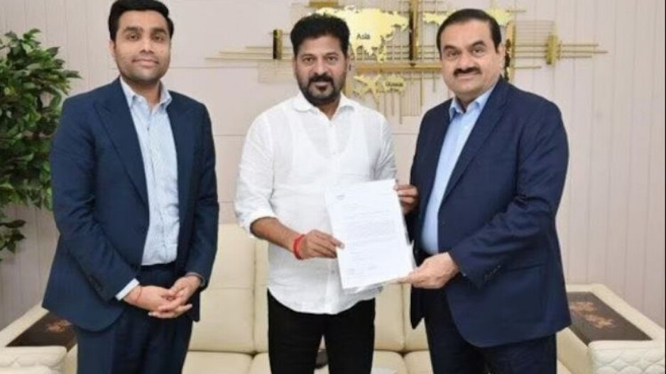 Revanth Reddy & Gautam Adani 