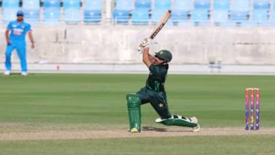 Shahzaib Khan at India vs Pakistan U19 Asia Cup