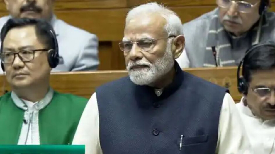 PM Modi in Parliament 