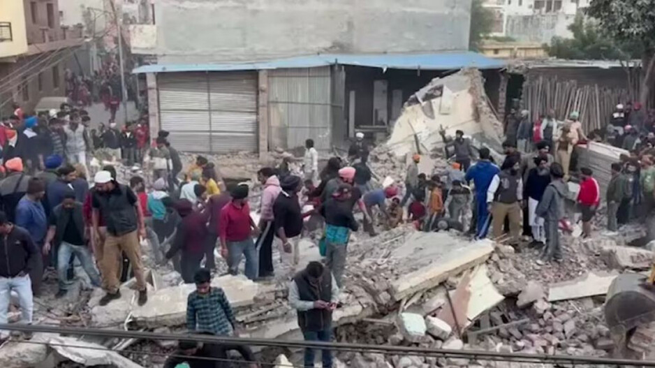 3-storey Building collapses in Mohali