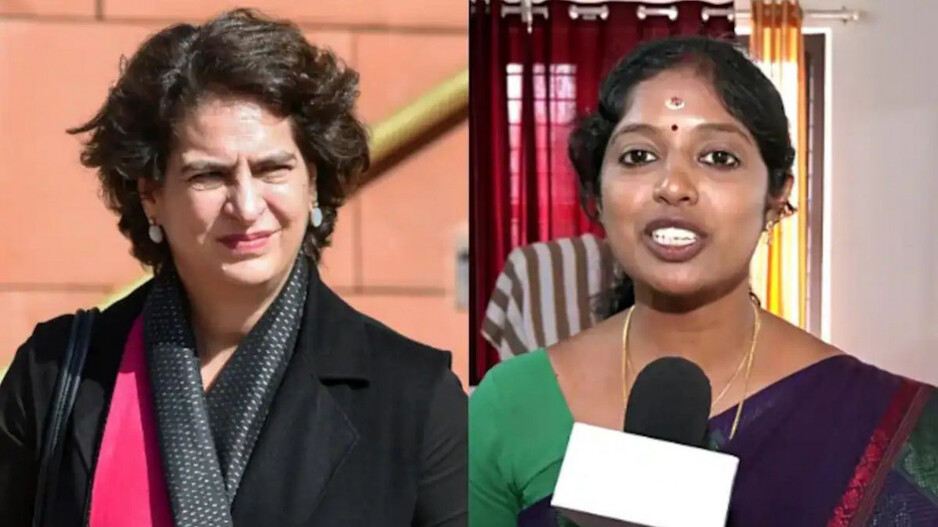 Priyanka Gandhi and Navya Haridas