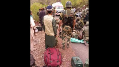The mishap occurred in the Mankot sector