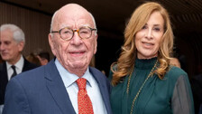 Rupert Murdoch With Girl Friend Smith