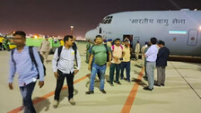 Two C-130J aircraft of the Indian Air Force airlifted stranded Indians in Sudan