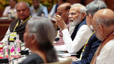 Prime Minister Narendra Modi chairs the 8th Governing Council meeting of Niti Aayog.