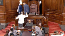 Rajya Sabha proceedings were adjourned