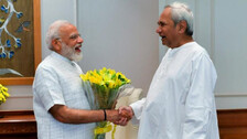 Prime Minister Narendra Modi with Chief Minister Naveen Patnaik
