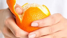 Orange with peel