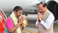 President Droupadi Murmu and Governor Raghubar Das