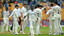 Ravindra Jadeja's wicket down scene 