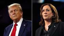 Trump and Harris